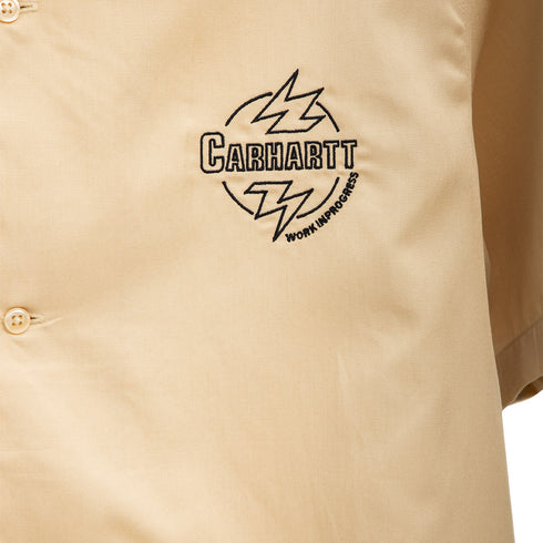 Carhartt WIP S/S Ablaze Shirt Cornsilk/Black I033690_2BK_XX Degli Uberti